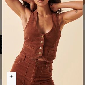 Rolla’s Dallas Vest - Chestnut Cord Small